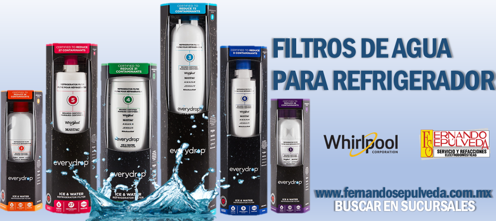 Filtros de Agua para Refrigeradores Whirlpool
