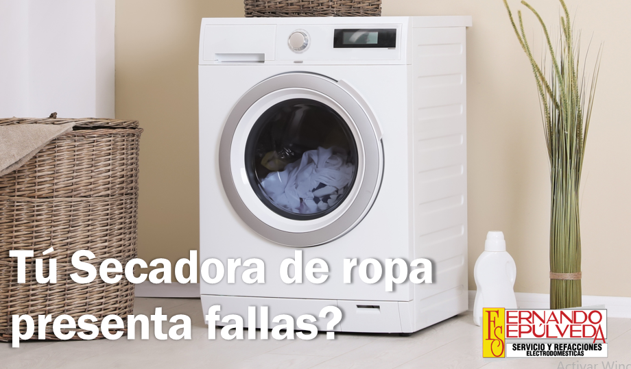 Fallas comunes en la secadora de ropa