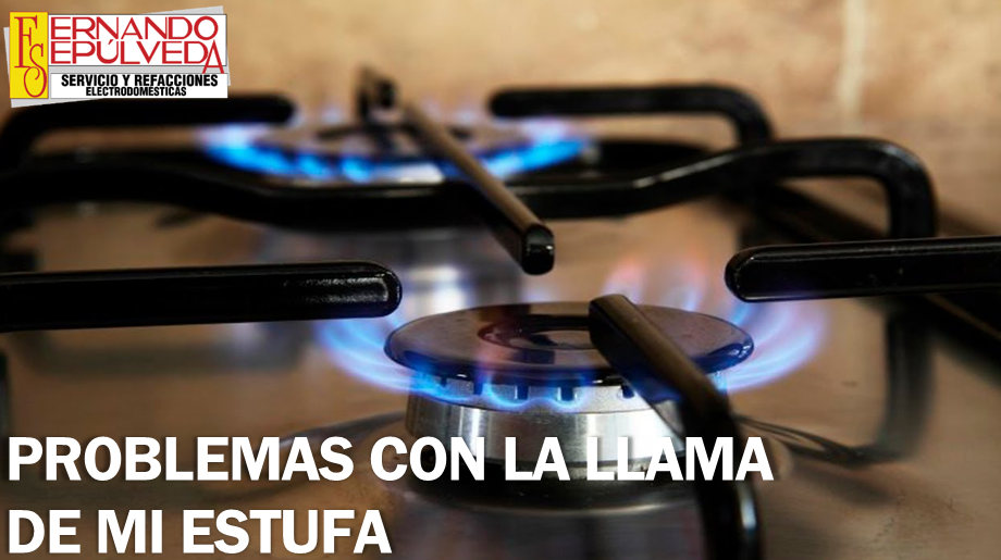 ¿Por que la llama de mi estufa no tiene potencia?