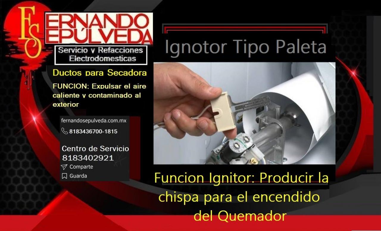 ¿CUAL ES LA FUNCIÓN DEL IGNITOR O CIGARRO EN UNA SECADORA?