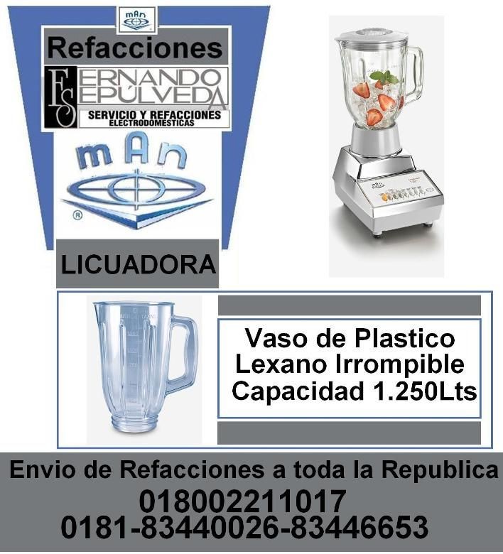 VASO DE PALASTICO DE LICUADORA MAN
