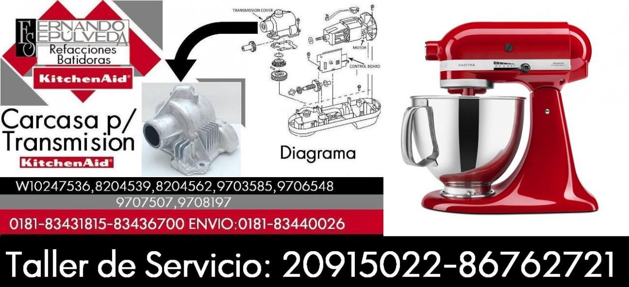 TAPA PARA ENGRANEJE, CARCASA, O CAJA DE TRANSMISION PARA BATIDORA  KITCHENAID