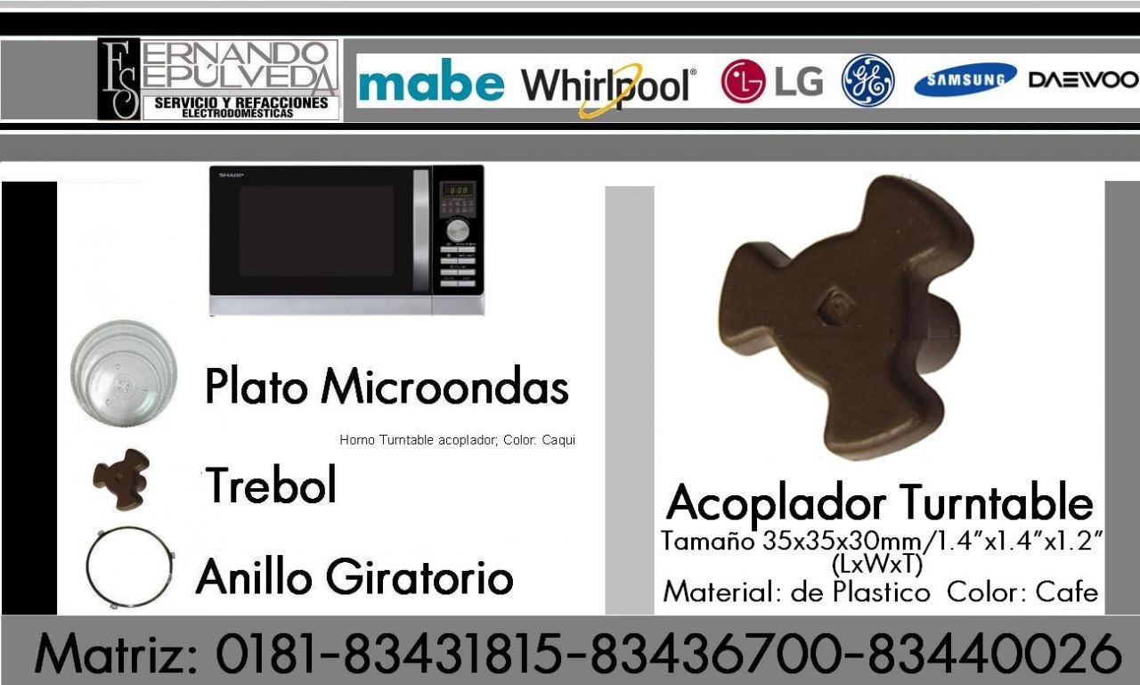 TREBOL PARA HORNO DE MICROONDAS