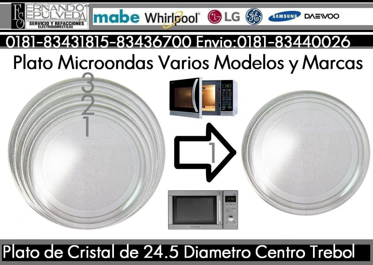 PLATO LISO PARA MICROONDAS