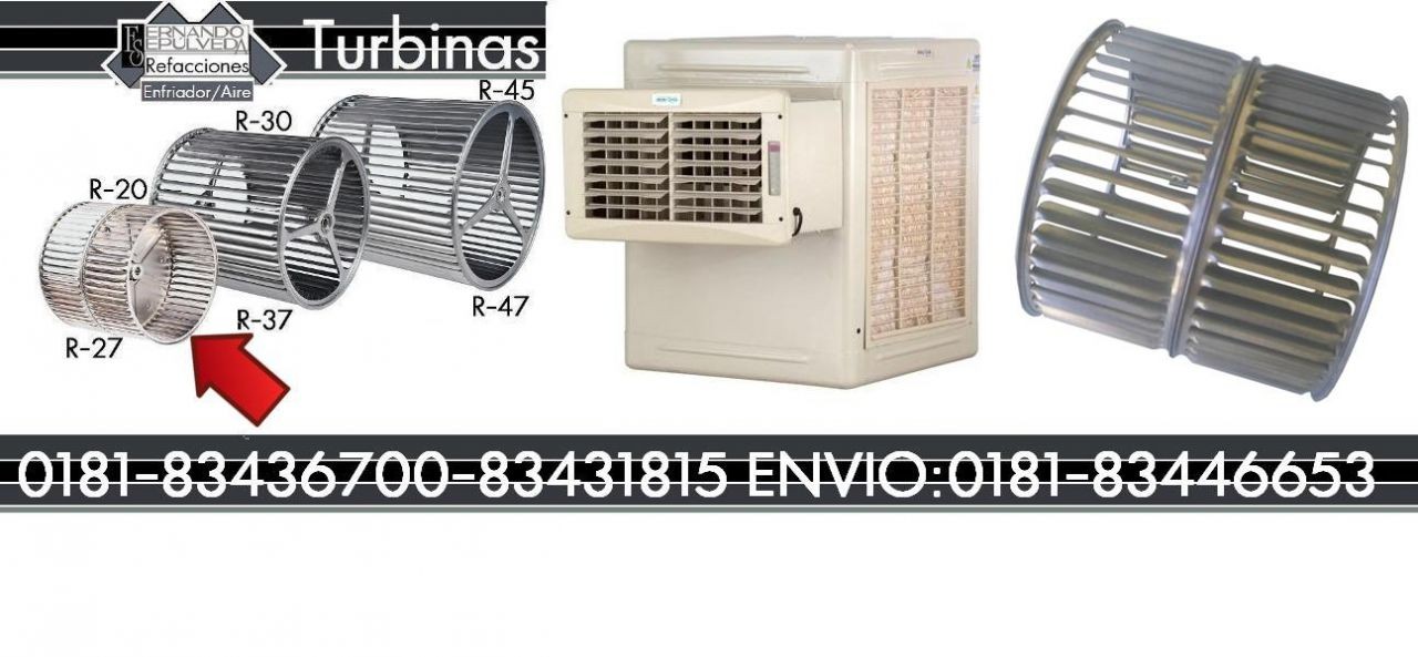 TURBINA PARA AIRE LAVADO O ENFRIADOR DE AIRE R20-R28