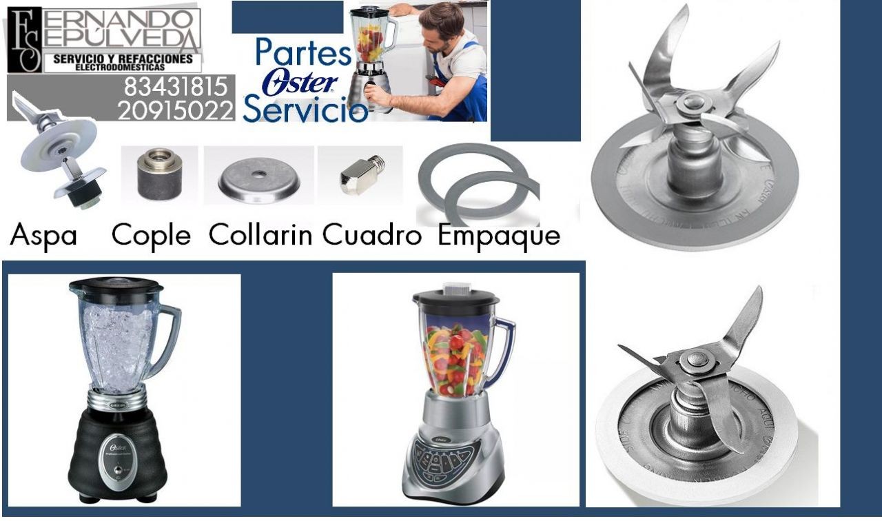 ASPAS DE LICUADORA OSTER.