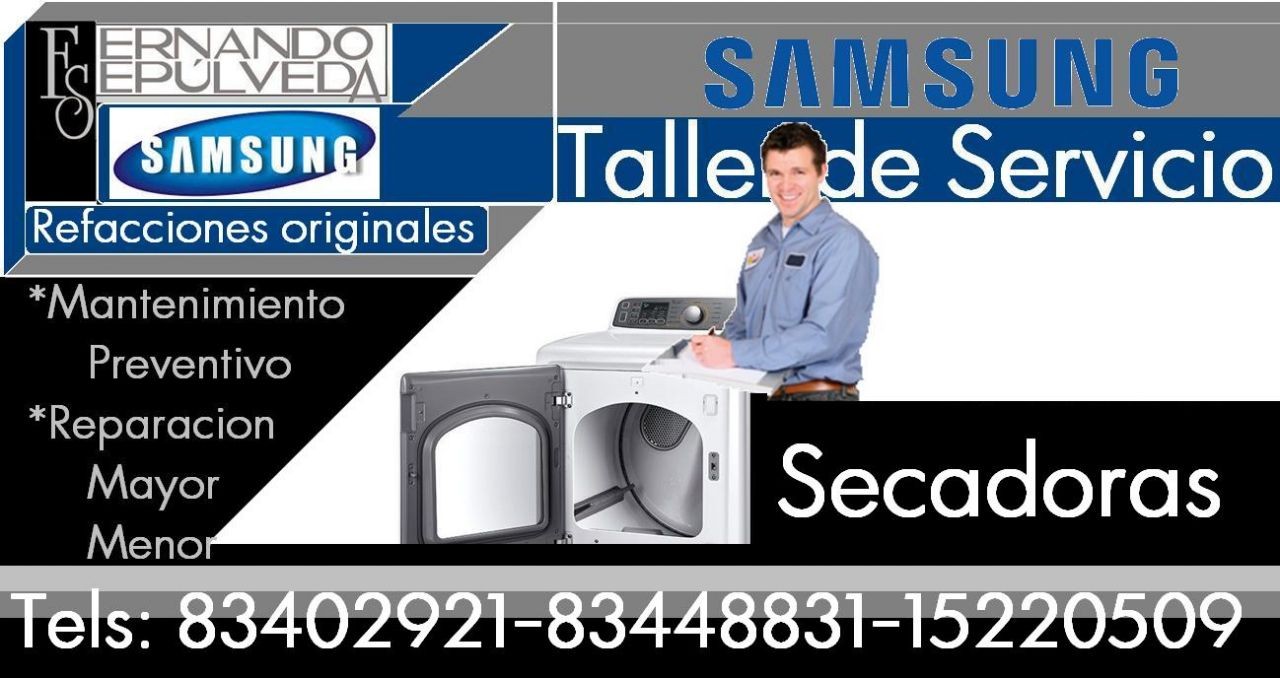 Reparacion de secadoras Marca SAMSUNG
