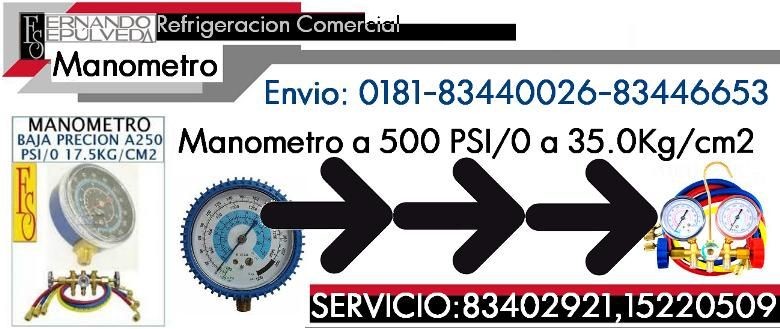 Manometro de Refrigeracion