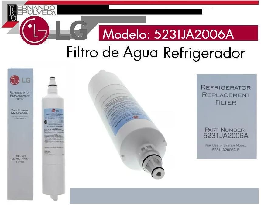 Filtro de Agua Refrigerador LG 5231JA2006A